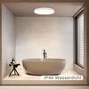 ZMH Deckenlampe LED Deckenleuchte Schlafzimmer - Küchenlampe Flach Ø28cm Schlafzimmerlampe Warmweiß Flurlampe Rund Badezimmerlampe IP44 Deckenbeleuchtung Badezimmer 17W Badlampe für Küche Bad Flur Bild 2