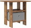 vidaXL Nachttisch mit Schubladen Altholz 41 x 40 x 45 cm Holzwerkstoff 8000432 Bild 2