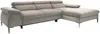 Vente-unique - SEPINA Sofa SamtStoff Schokoladenbraun - B 182 cm x H 75 cm x L 288 cm Bild 2