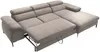 Vente-unique - SEPINA Sofa SamtStoff Schokoladenbraun - B 182 cm x H 75 cm x L 288 cm Bild 4