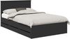 vidaXL Bettrahmen mit Schubladen Schwarz 120 x 190 cm Ingenieurs Holz 3407999 Bild 2