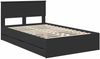 vidaXL Bettrahmen mit Schubladen Schwarz 120 x 190 cm Ingenieurs Holz 3407999 Bild 4