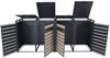 XL 4er/8er-Mülltonnenverkleidung HWC-J81, Mülltonnenbox, Metall 118kg anthrazit ~ Buche-Holzoptik hellbraun Bild 5