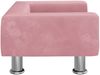 vidaXL Hundebett, Samt, Rosa, 50 x 40 x 26.5 cm Bild 4