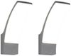 2er Set moderne LED Außenwandleuchten aus Aluminium in Anthrazit, Höhe 22,5cm Bild 2
