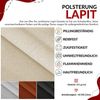 Polsterbett mit Lattenrost, Doppelbett für Schlafzimmer, Gepolstertes Kopfteil, Multipocket matratze, Härtegrad H3/H4 - EMORA CLASSIC DUO - 140 x 200 cm - Dunkelgrau Stoff - ELORI - LUX Bild 5