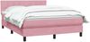 vidaXL Boxspringbett mit Matratze Rosa 160x210 cm Samt 3316220 Bild 3