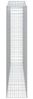 vidaXL Gabionen mit Hochbogen 9 Stk. 400x50x220/240cm Verzinktes Eisen 3146041 Bild 5