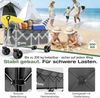 Sekey XXXL Verlängerter Bollerwagen Faltbar Handwagen mit Extra Breite 17x10 cm All-Terrain-Räder, 300L 200KG Belastbar, Anthrazit Bild 4
