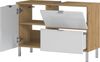 Germania Waschbeckenunterschrank 8530-552 GW-Mauresa, in Grandson-Eiche-Nachbildung/weiß, mit Aussparung für Siphon, 80 x 56 x 34 cm (BxHxT) Bild 2