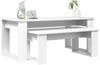 vidaXL Kaffeetisch Set 2 pcs Weiß Holzwerkstoff 8000132 Bild 3