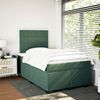 vidaXL Boxspringbett mit Matratze Dunkelgrün 120x190 cm Samt 3290861 Bild 3