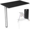 KDR Produktgestaltung Klapptisch 80x50 Wandklapptisch Esstisch Küchentisch Schreibtisch Wand Tisch, Schwarz Bild 4