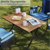 Woltu Campingtisch (1-St), Alu Klapptisch leicht tragbar, höhenverstellbar Bild 4