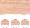 vidaXL Tischplatte Hellbraun 120x50x(2-6)cm Massivholz Eiche Behandelt 3156374 Bild 4