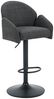 Barhocker Hilda / Holly H, Webstoff, Anthrazit, 52 x 96 x 53 cm Bild 1