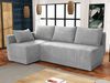 Ecksofa 'Zeles' Cord grau Links Bild 2