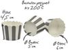 Frau WUNDERVoll Muffinform Muffin Backformen, klein Durchmesser 5 cm, grau, (100-tlg) Bild 2