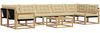 vidaXL Outdoor-Sofagarnitur 8 pcs Weiß und Beige 79 x 79 x 37 cm 3388511 Bild 2