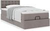 vidaXL Ottoman-Bett mit Matratze Taupe 90x200 cm Stoff 3311598 Bild 4