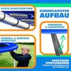 KESSER® - Trampolin Randabdeckung Ø 244 , 305 , 366 , 426 cm , 30cm breit 100% UV-beständig reißfest Federabdeckung , Grün , Blau Blau, 305 cm Bild 5