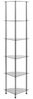 vidaXL Regal mit 6 Ablagen Transparent 30x30x160 cm Hartglas 249517 Bild 3