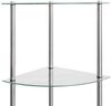 vidaXL Regal mit 6 Ablagen Transparent 30x30x160 cm Hartglas 249517 Bild 5