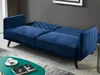 Vente-unique - Schlafsofa Klappsofa 3-Sitzer - Samt - Blau - JORIS Bild 3