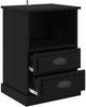 vidaXL Nachttisch 2 pcs Schwarz Eichen-Optik 36 x 43 x 60 cm 881401 Bild 5