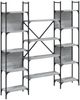 vidaXL Bücherregal Grau Sonoma 155,5x24x166,5 cm Holzwerkstoff 838861 Bild 2