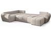 AX LIVING Malatya U XL Wohnlandschaft U Form XXL Ecksofa Beige 303cm L Bild 5