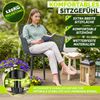 tillvex® Gartenstuhl 2er Set Wetterfest mit Armlehne | Outdoor Stühle bis 120kg belastbar | Gartenstühle UV-beständig | Terrassenstuhl Gartenmöbel Terrasse Balkon Outdoor Garten Bild 5