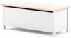Spielzeugtruhe Mia Spielzeugkiste 99cm weiß rosa Bild 1