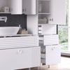 Badschrank Sola Weiß 40.2 x 192.4 cm mit Tür und Schubladen Vicco Bild 5