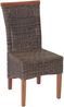 2er-Set Esszimmerstuhl Savona, Stuhl Küchenstuhl, Rattan ~ ohne Sitzkissen Bild 3