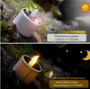 6 Stck LED Solar Tee Licht im Freien wasserdicht Flammenlose blinkende Kerze Bild 3