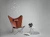 KS Chair Ledersessel Edelstahl Haselnuss Bild 2