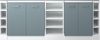 Küchenschrank für Dachschrägen R-Line Blau-Grau 210 cm 5er Set Vicco Bild 4
