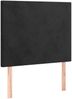 vidaXL Boxspringbett mit Matratze Schwarz 80x200 cm Samt 3137691 Bild 5
