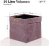Lycce Regalkorb Kallax Boxen Cord 4er Set altrosa, Aufbewahrungsbox faltbar 33x33x31cm (4 St) Bild 3