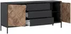 Vente-unique - MIALINE Sideboard Holz, Platte SchwarzBraun - B 49 cm x H 83 cm x L 185 cm Bild 4