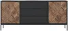 Vente-unique - MIALINE Sideboard Holz, Platte SchwarzBraun - B 49 cm x H 83 cm x L 185 cm Bild 2