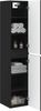 vidaXL Wandmontierter Badezimmerschrank Schwarz 33 x 34,5 x 160 cm 890513 Bild 3