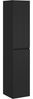 vidaXL Wandmontierter Badezimmerschrank Schwarz 33 x 34,5 x 160 cm 890513 Bild 2