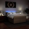 vidaXL Boxspringbett Matratze Cappuccino-Braun 160x200 cm Kunstleder 3288431 Bild 5
