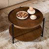 Bronx71 Couchtisch Rio rund Ø 58 cm Eiche dunkel Bild 4