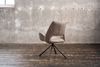 KAWOLA Esszimmerstuhl VELO Drehstuhl Stoff steingrau 89 x 61 x 57 cm Bild 5