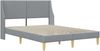 vidaXL Bettgestell mit Matratze mit Kopfteil Polyester 3414724 Bild 4