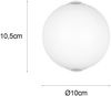 Kleine LED Außenwandleuchte AVISIO Up and Down, Kugel in Weiß Ø 10cm Bild 4