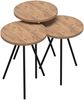 Satztisch Ølgod 3er Set Holzfarben [en. casa] Bild 3